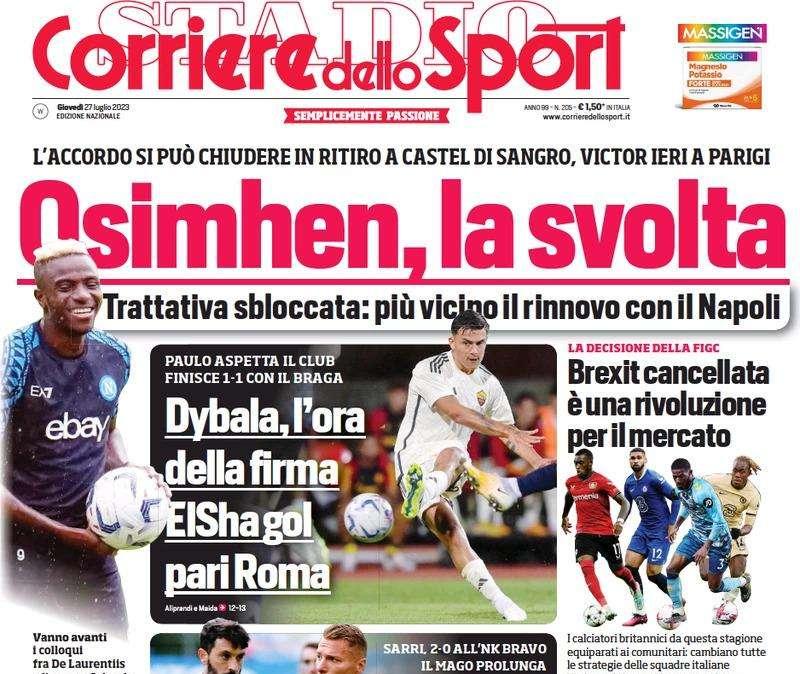 Corsport- Osimhen, la svolta 