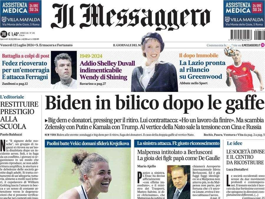 Il Messaggero - Lazio, pronto il rilancio per Greenwood