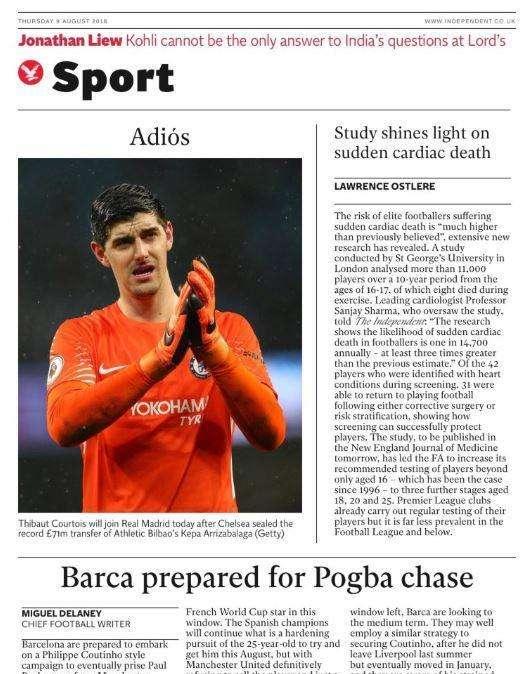 Independent - Il Barça prepara l'inseguimento per Pogba