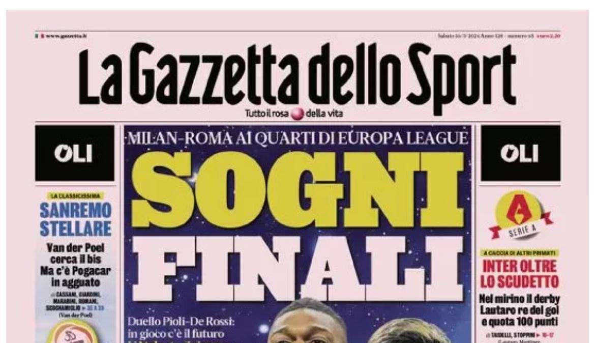 Gazzetta - Sogni finali