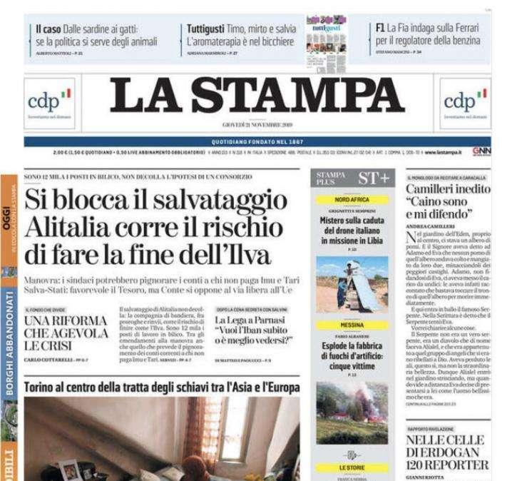 La Stampa - Conte minacciato 