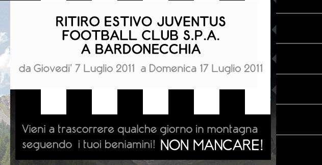 Bardonecchia, il programma del ritiro Juve: giovedì 1° allenamento. Allenamenti a 6 euro