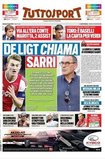 Tuttosport - De Ligt chiama Sarri