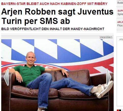 Bild - Sms di Robben: rifiutata offerta ufficiale della Juve