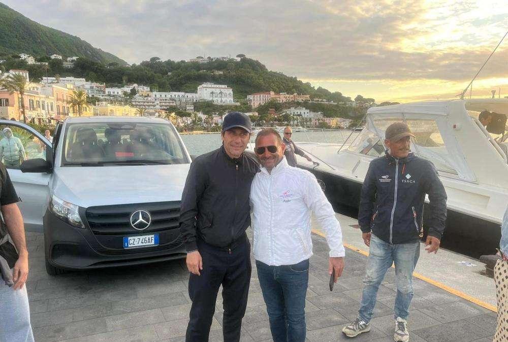 Conte a Ischia per il compleanno di De Laurentis