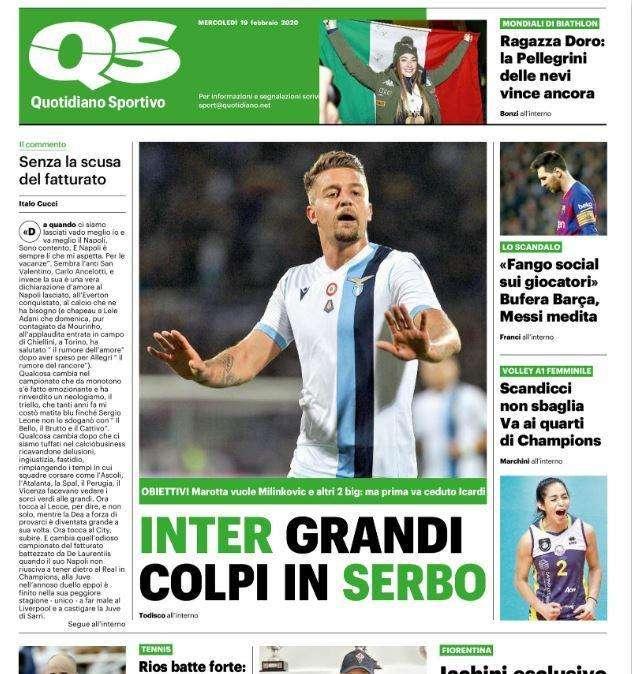 QS - Inter, grandi colpi in serbo