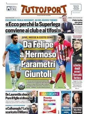 Tuttosport- Da Felipe a Hermoso, parametri Giuntoli