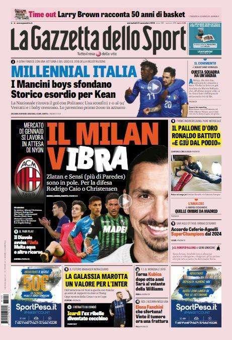 Gazzetta - Il Milan V-Ibra