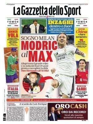 Gazzetta - Sogno Milan, Modric al Max