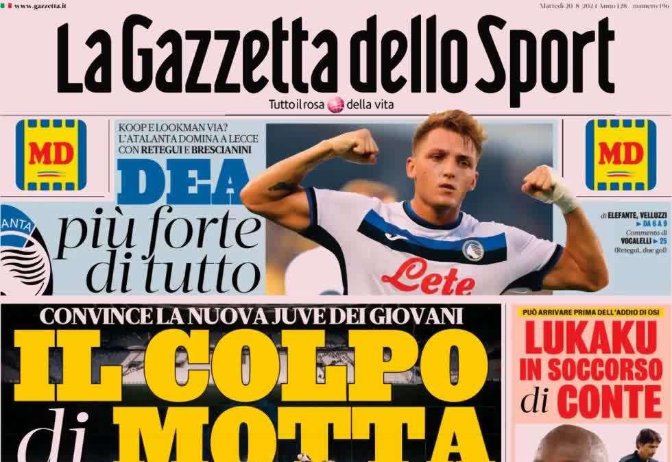 Gazzetta - Il colpo di Motta