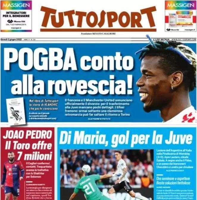 Tuttosport - Di Maria, gol per la Juve 