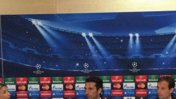 LIVE TJ - ALLEGRI: "Unico obiettivo i tre punti. Evra titolare, unico dubbio a metà campo". BUFFON: "Champions sogno di tutto il mondo Juve. Abbiamo nella rosa esperienza a iosa"