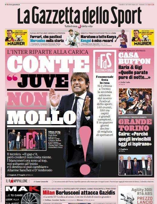 Gazzetta - Conte: ”Io non mollo”