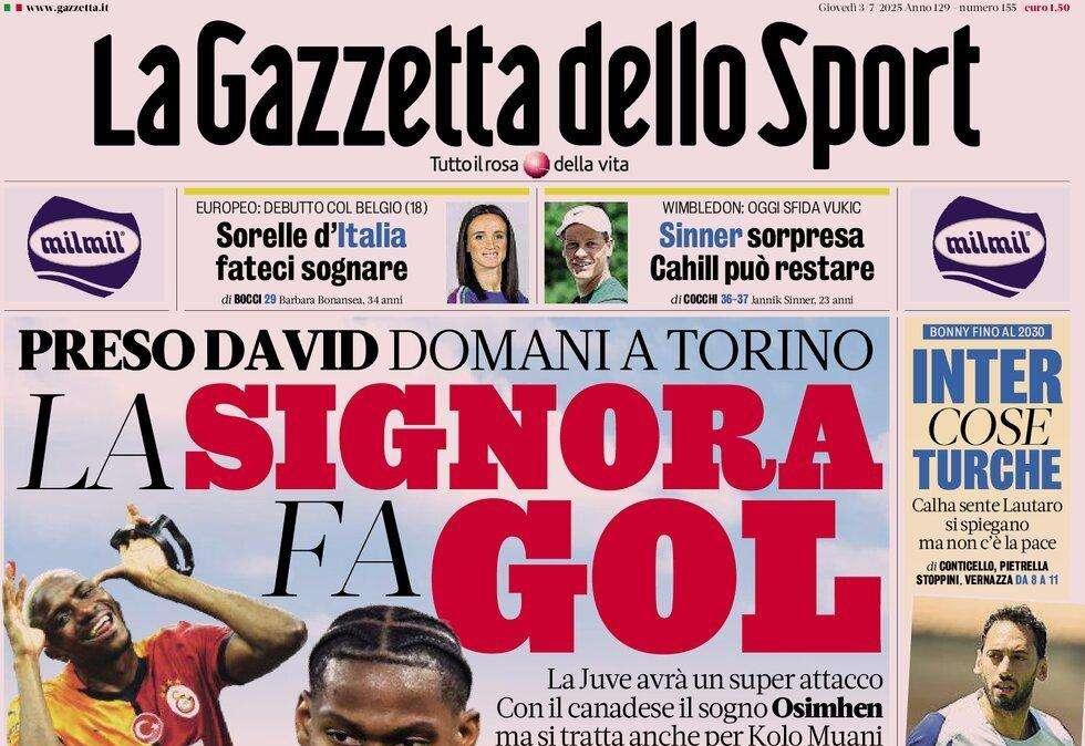 Gazzetta - La Signora fa gol