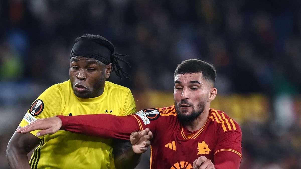 Roma, lesione muscolare per Aouar: dovrebbe saltare la gara con la Juventus 