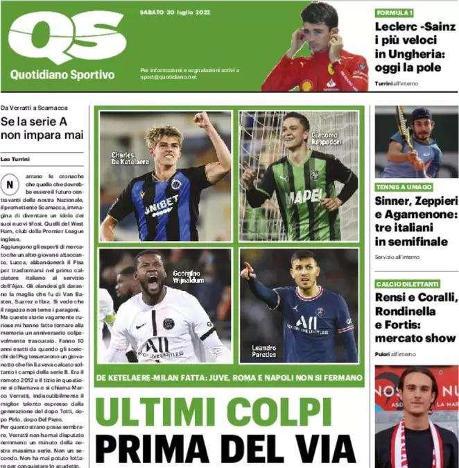 QS - Ultimi colpi prima del via
