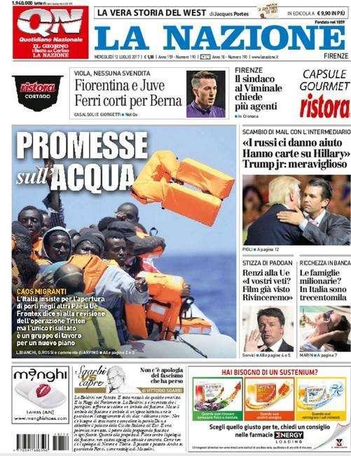 La Nazione - Juve e Fiorentina ai ferri corti 