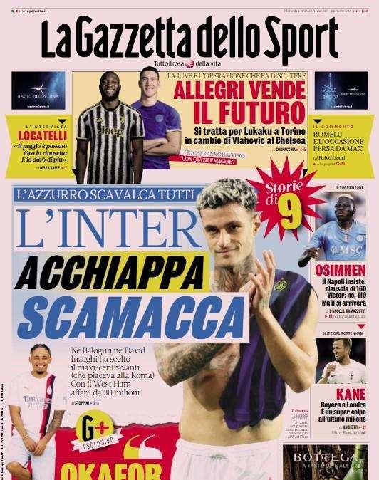 Gazzetta - Allegri vende il futuro 