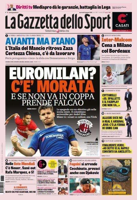 Gazzetta - EuroMilan con Morata?