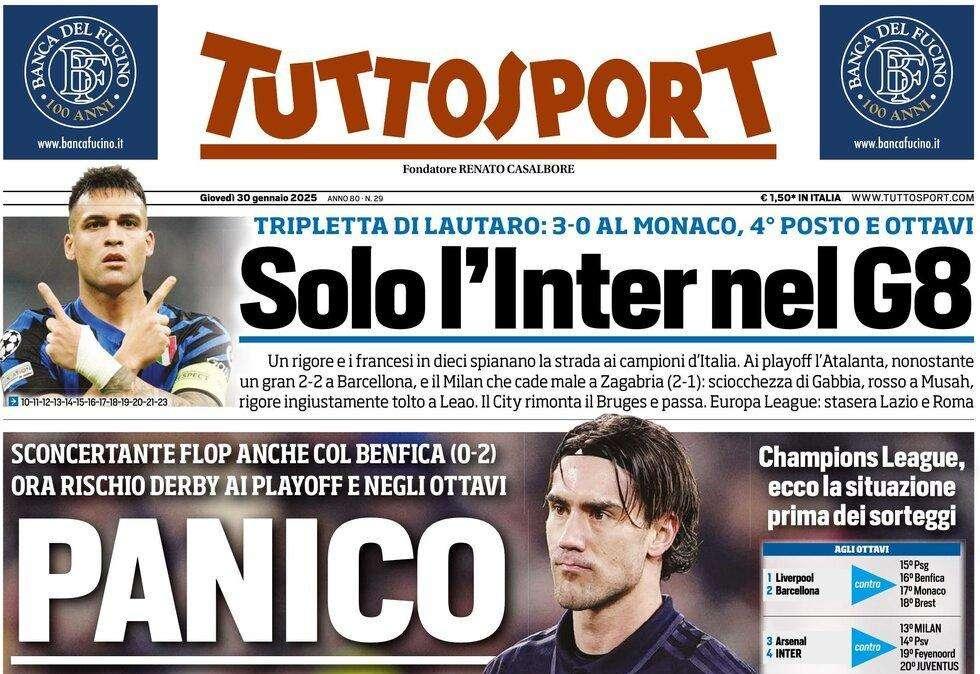 Tuttosport- Panico Juve