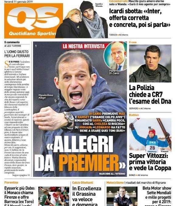 Di Canio al QS: “Allegri da Premier”