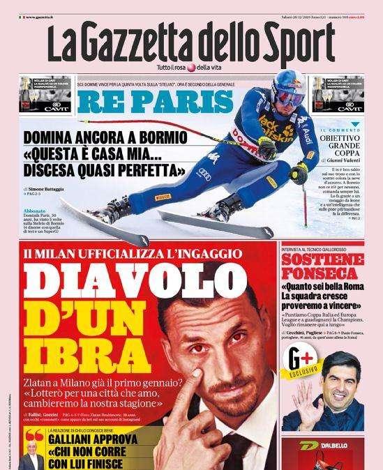 Gazzetta - Diavolo di un Ibra