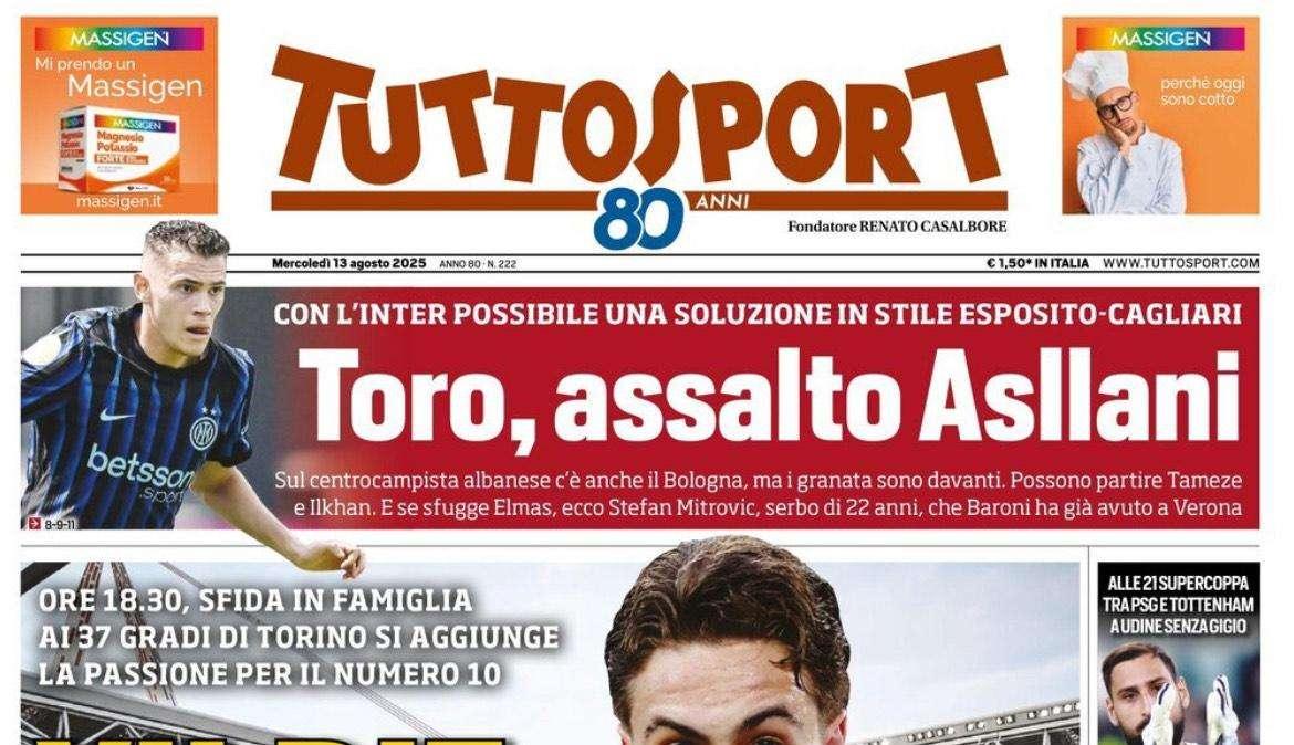 Tuttosport - Yildiz infiamma lo Stadium