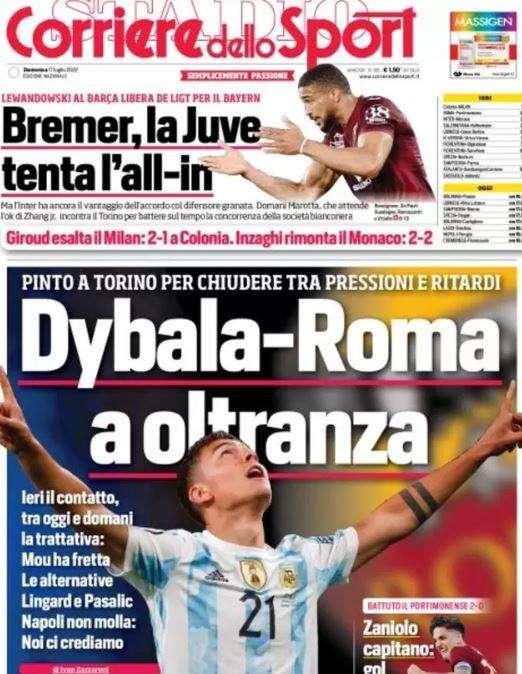 Corsport - Bremer, la Juve tenta l’all-in 