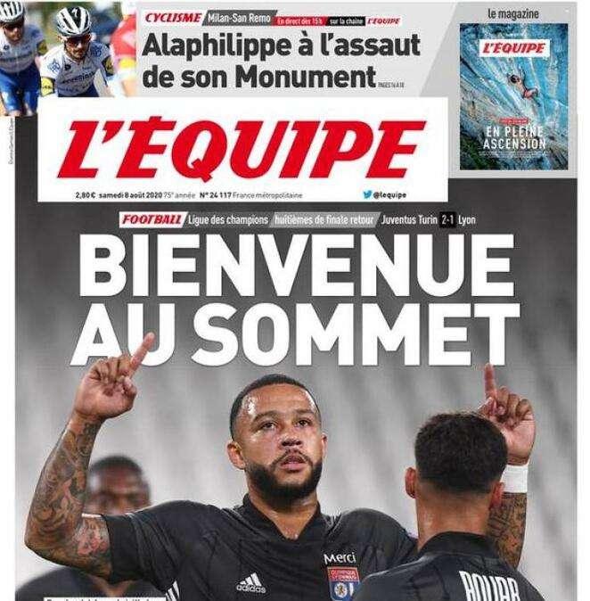 L'Equipe - Benvenuto in cima