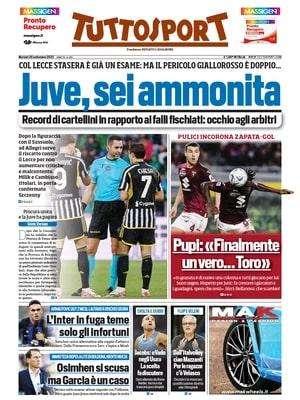 Tuttosport - Juve, sei ammonita 