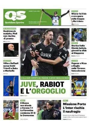 QS - Juve, Rabiot e l’orgoglio