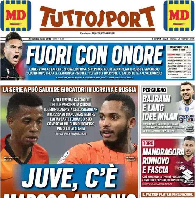 Tuttosport - Juve, c’è Marcos Antonio 