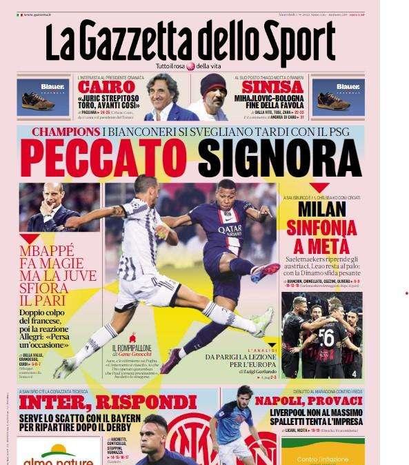 Gazzetta - Peccato Signora