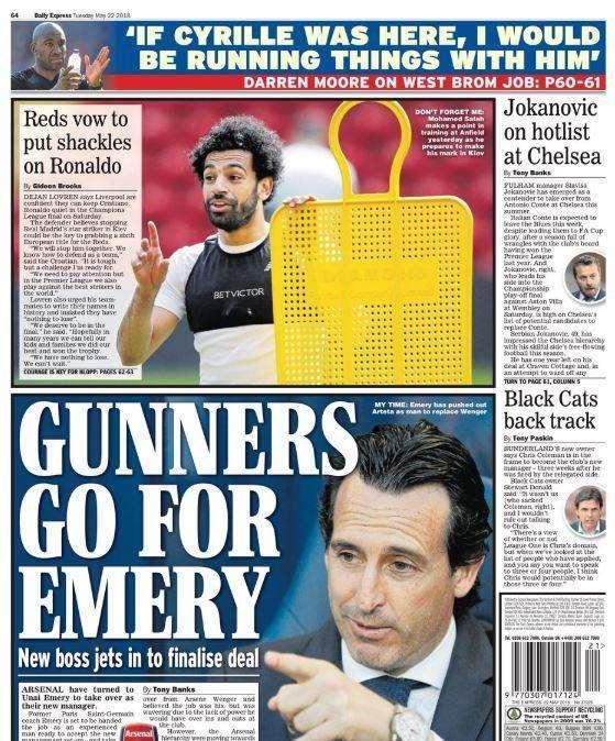 Daily Express - Sfuma Allegri, l'Arsenal punta su Emery