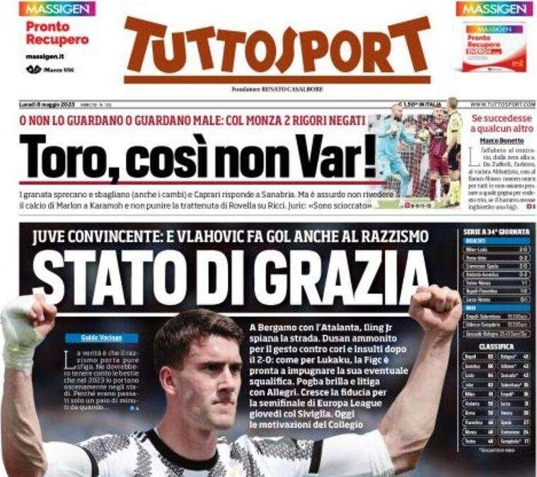 Tuttosport - Stato su grazia 