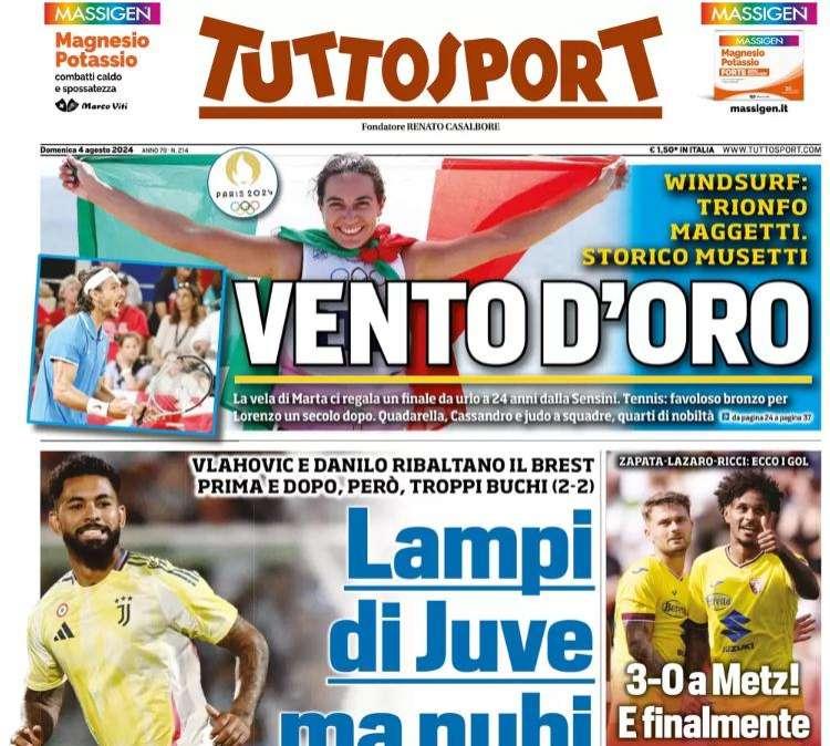 Tuttosport- Lampi di Juve ma nubi in difesa