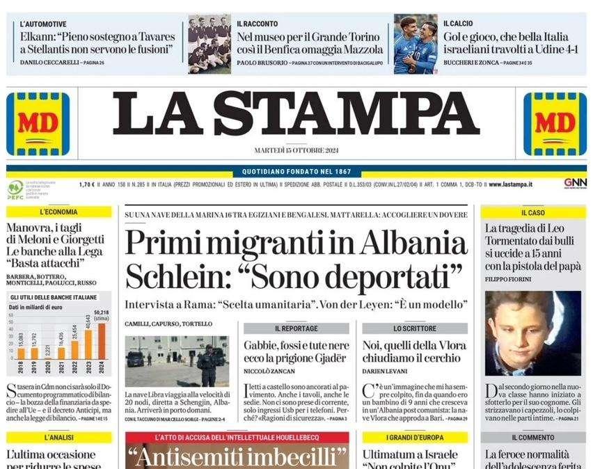 La Stampa - Gol e gioco, bella Italia
