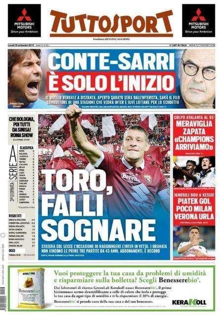 Tuttosport - Tra Conte e Sarri è solo l’inizio