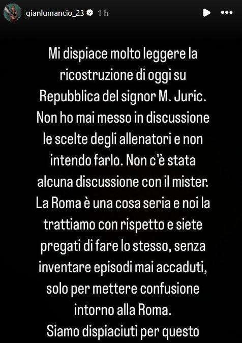 QUI ROMA - Mancini smentisce la lite De Rossi-Cristante: "Mai nessuna discussione"