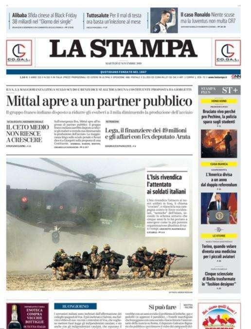 La Stampa - Niente scuse