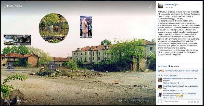 Lo scoop del "maestro" della fotografia Salvatore Giglio: l'Avvocato Agnelli primo a esplorare il futuro "JVillage"
