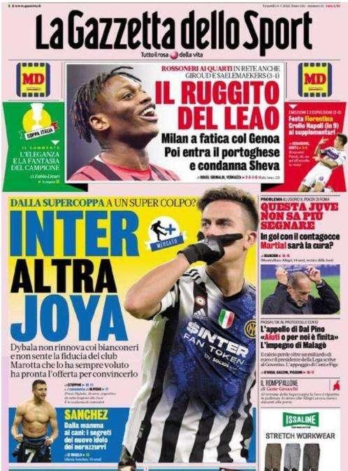 Gazzetta - Inter, altra Joya 