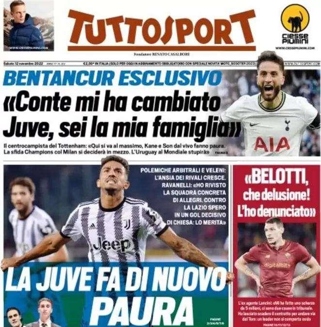 Tuttosport- La Juve fa di nuovo paura 