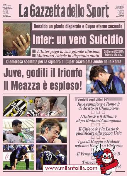 Il pallone racconta: IL 5 MAGGIO 2002 (prima parte)