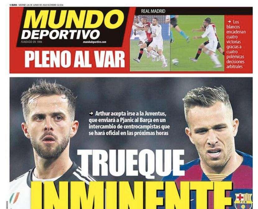 Mundo Deportivo - Arthur-Pjanic, scambio imminente