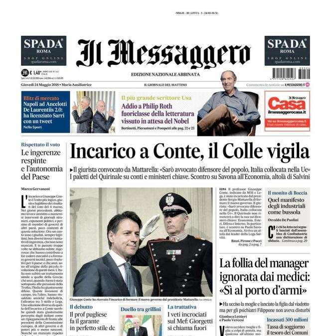 Il Messaggero - Sarri licenziato con un tweet 