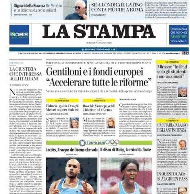 La Stampa - Allegri fa le prove 