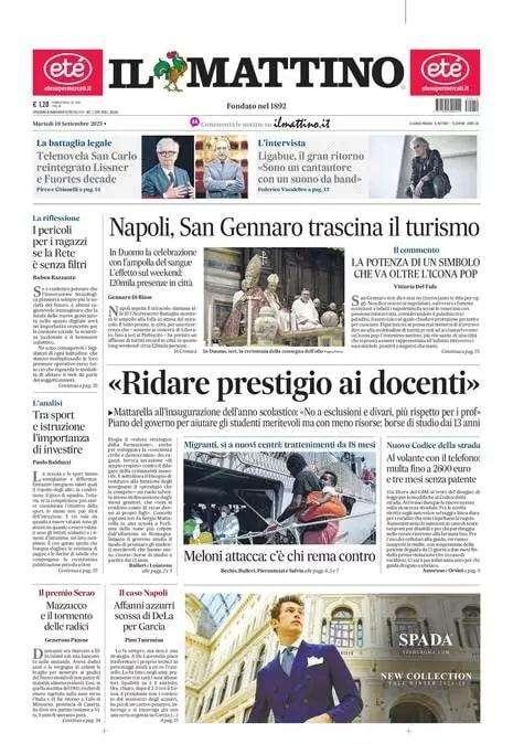 Il Mattino - Il Napoli in affanno