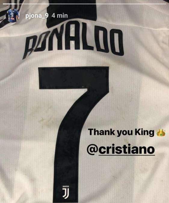 PIATEK SU INSTAGRAM: "Thank you King Cristiano"