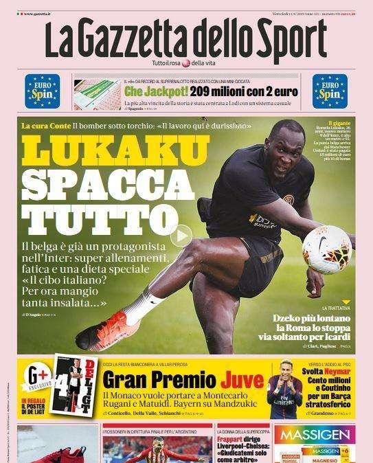 Gazzetta - Lukaku spacca tutto 